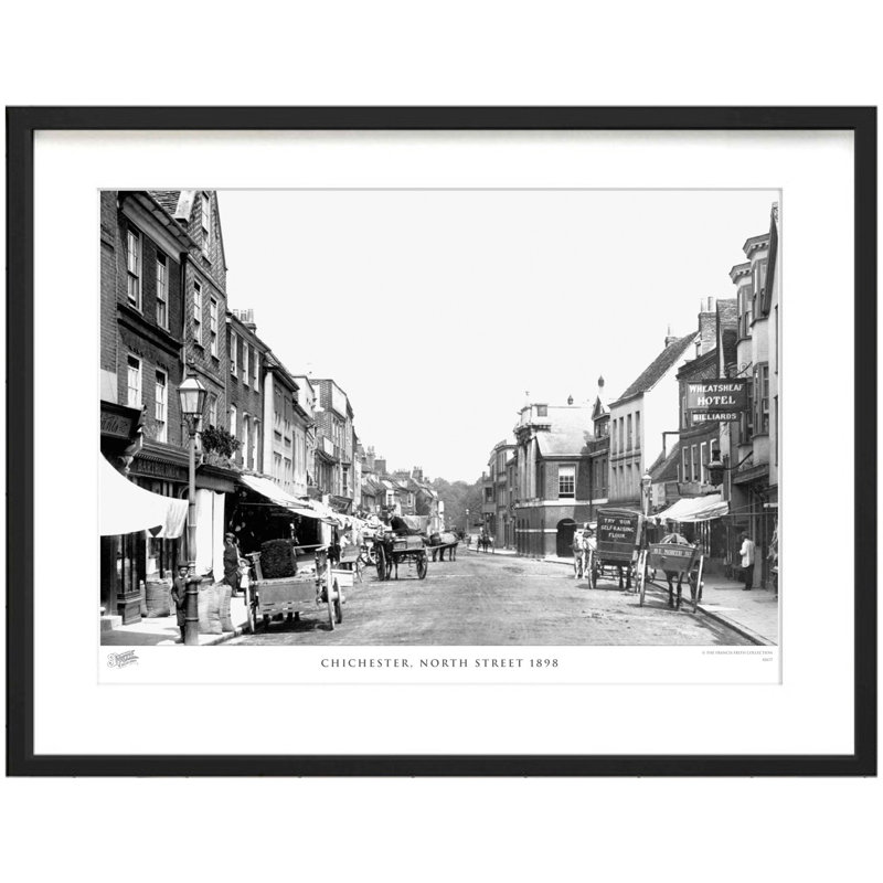 Chichester, North Street 1898 by Francis Frith - Single Picture Frame Print, 28cm H x 36cm W x 2.3cm D