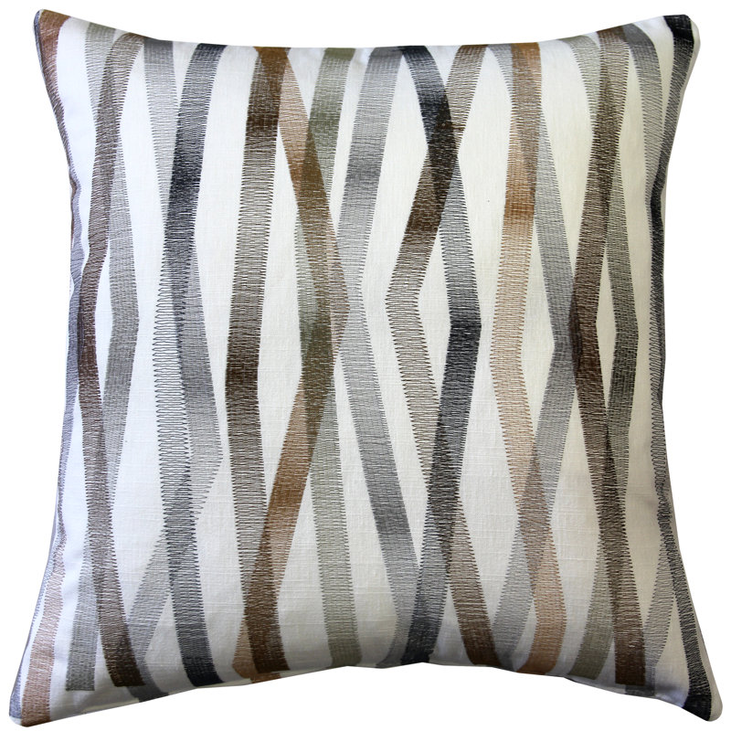 Coussin Wandering, Gris / brun
