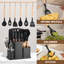 Ensemble de 20 couteaux de cuisine et ustensiles avec accents or rose - disponible en 5 couleurs élégantes - comprend un bloc de rangement, une planche à découper et des gadgets de cuisine professionnels-129355312