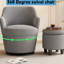 Fauteuil pivotant à 360 ° avec tissu gris moderne pour toutes les occasions-323965443