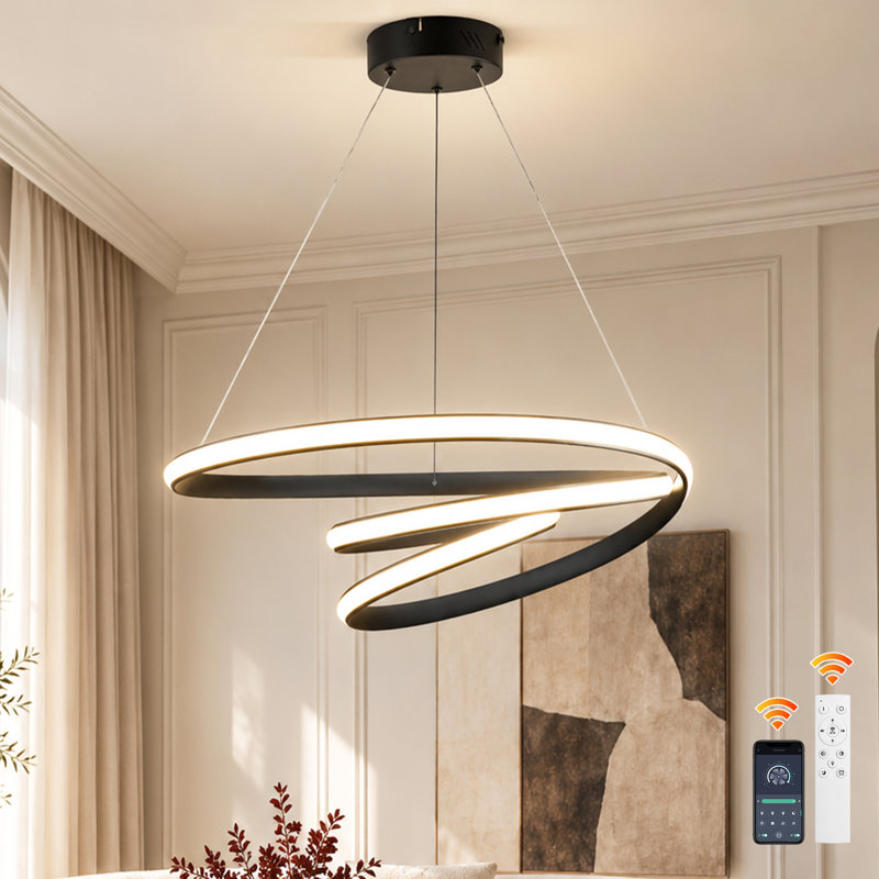 1 - Light Dimmable Unique/Statement LED Pendant
