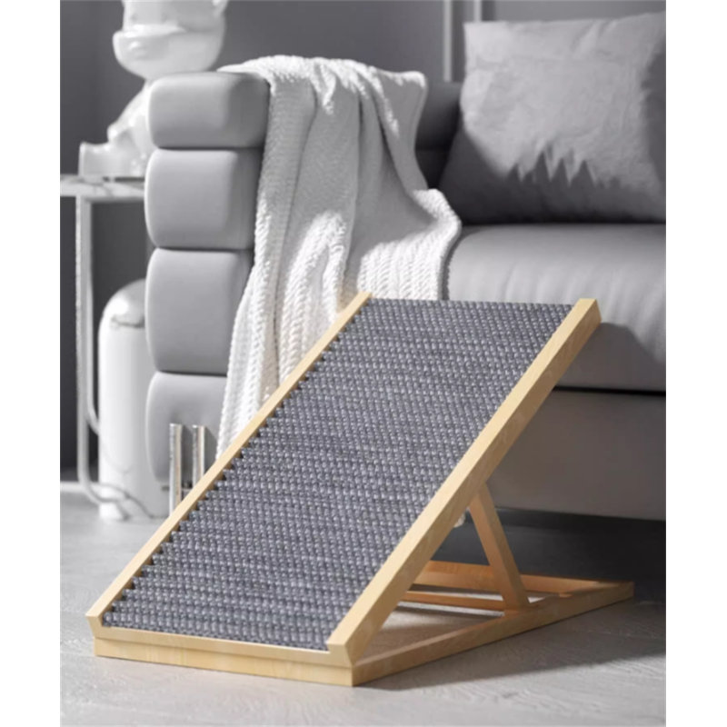 Rampe d'escalier pliable pour animaux en bois, H 15,74 po x l 15,74 po x P 39,37 po