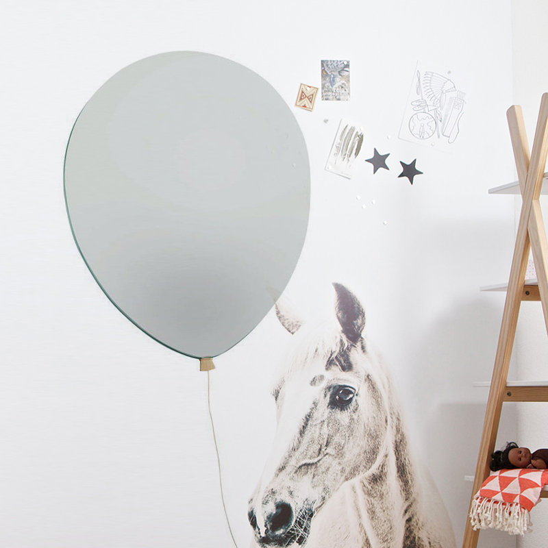 Kerri Flat Wall Mirror, 36cm H x 46cm W x 2cm D