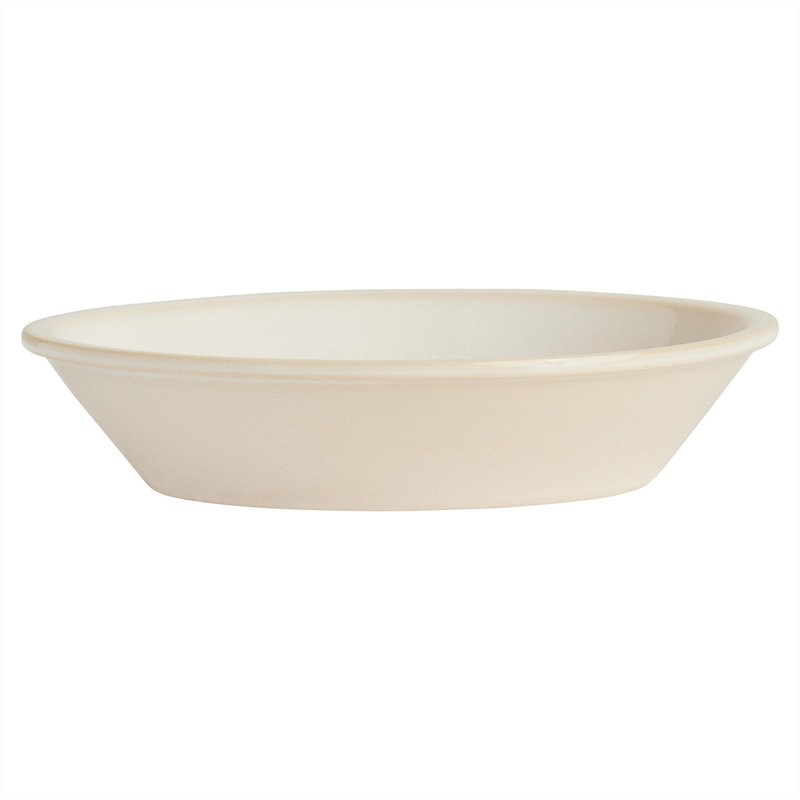 Yuka Handmade Earthenware Appetizer Plate, Ivory