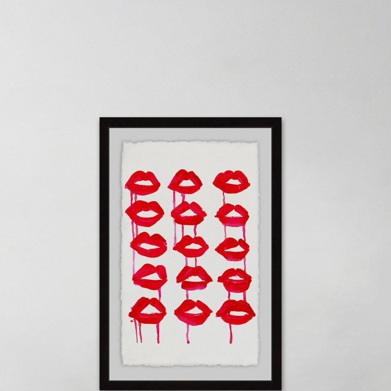 Luscious Red - Single Picture Frame Painting, 61 cm H x 41 cm W x 4 cm D