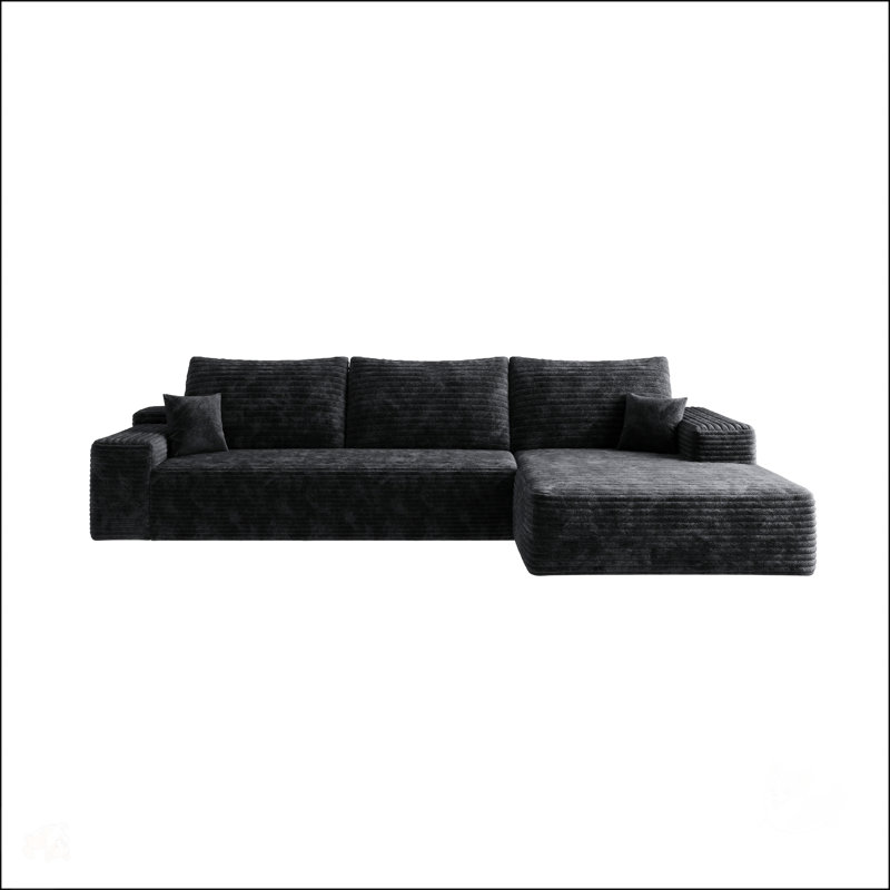 Élégant canapé 3 places minimaliste, aucun assemblage requis, confort instantané et luxe pour les espaces de vie modernes