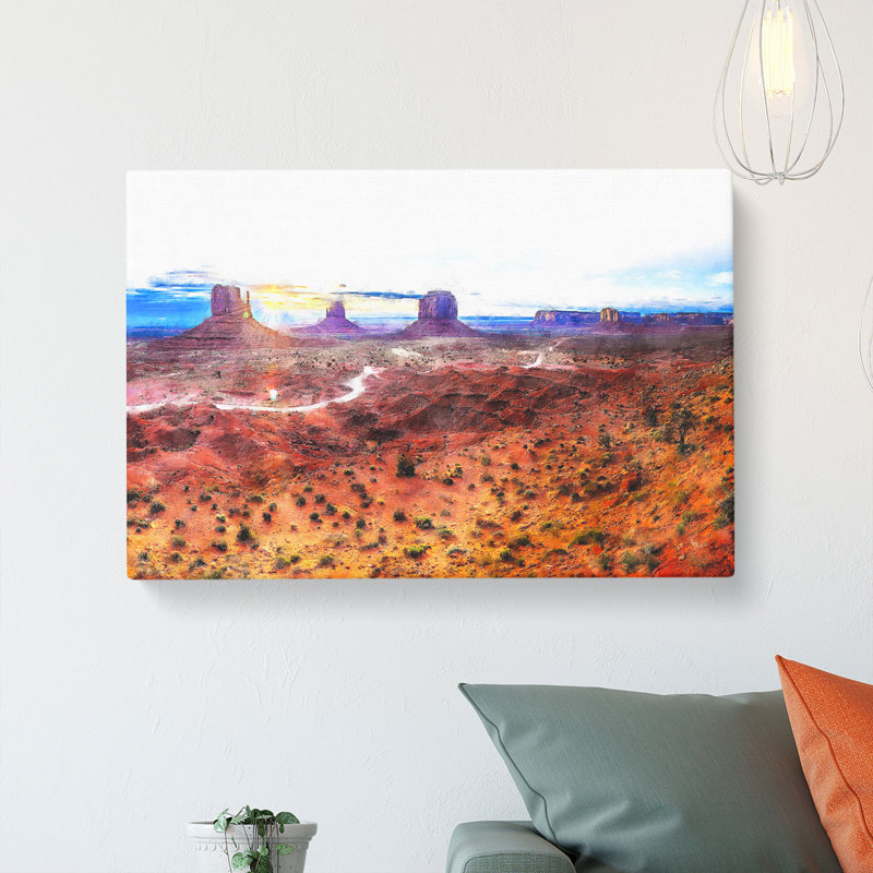 Monument Valley - Wrapped Canvas Print, 35cm H x 50cm W x 3cm D
