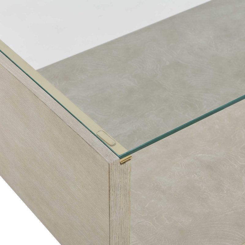 Table basse moderne en verre Maeva