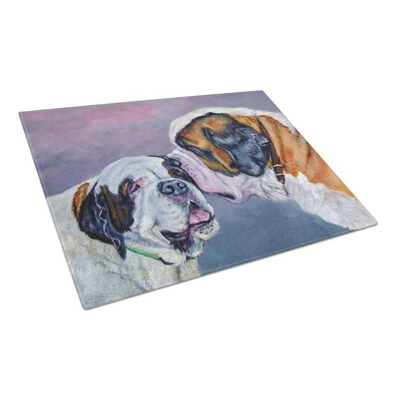 Planche à découper en verre whisperer saint bernard caroline