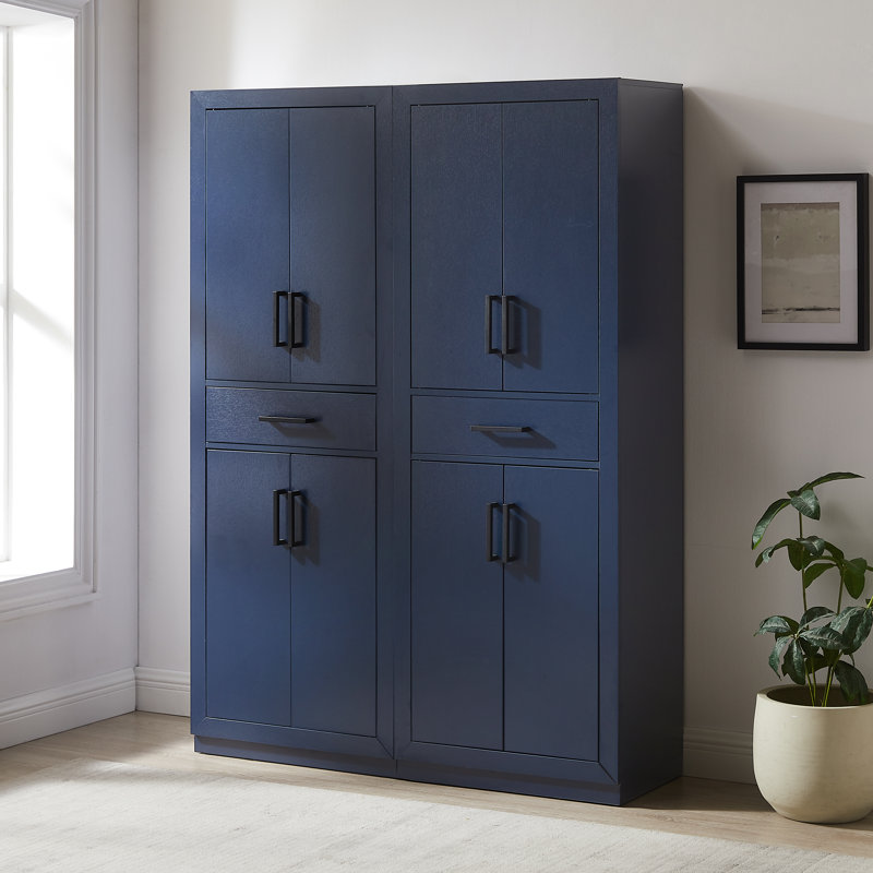Bruckner 2-piece Kitchen Storage Pantry Set, Navy