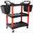 3 Tier Rolling Auto Detail Cart With Wheels for Garage Workshop Tool Storage