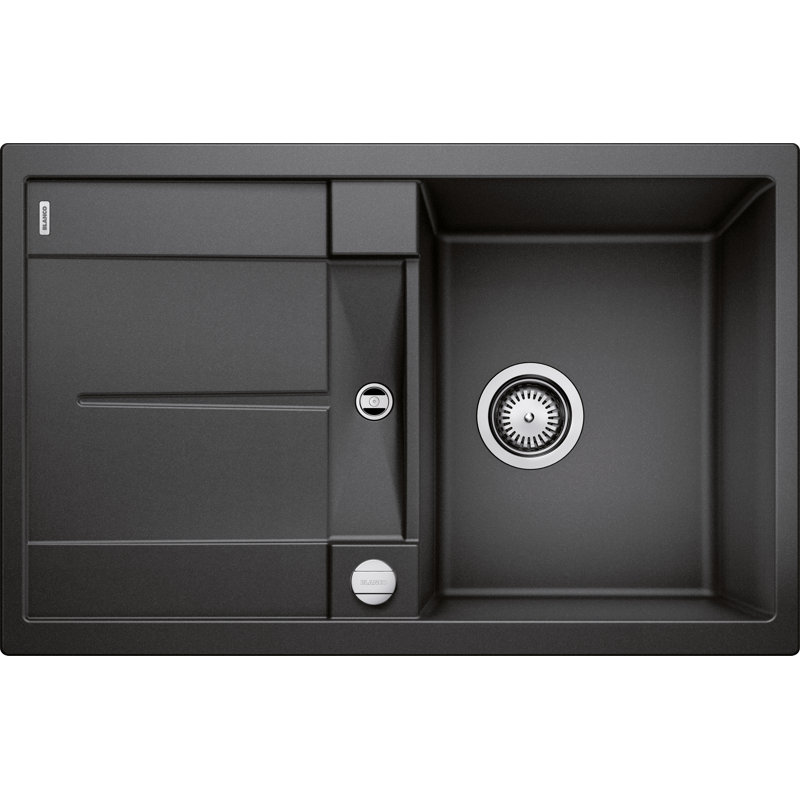 Metra Single Bowl Inset Kitchen Sink, Anthracite