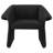 McDonald Black Upholstered Sloped Arm Accent Chair