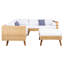 Ensemble de conversation modulaire avec coussins 4 pièces Chicago-1638421453