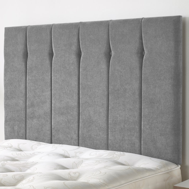 Pihu Upholstered Headboard, Super King (6'), Grey