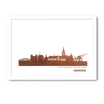 Nijmegen Skyline 1 Piece Single Picture Frame Wall Art
