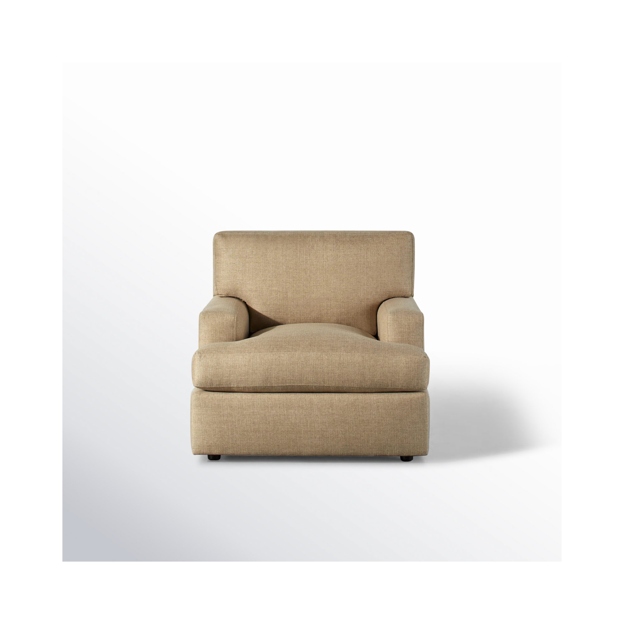 Cleo Upholstered Custom Accent Chair, Turbo Wheat Basketweave