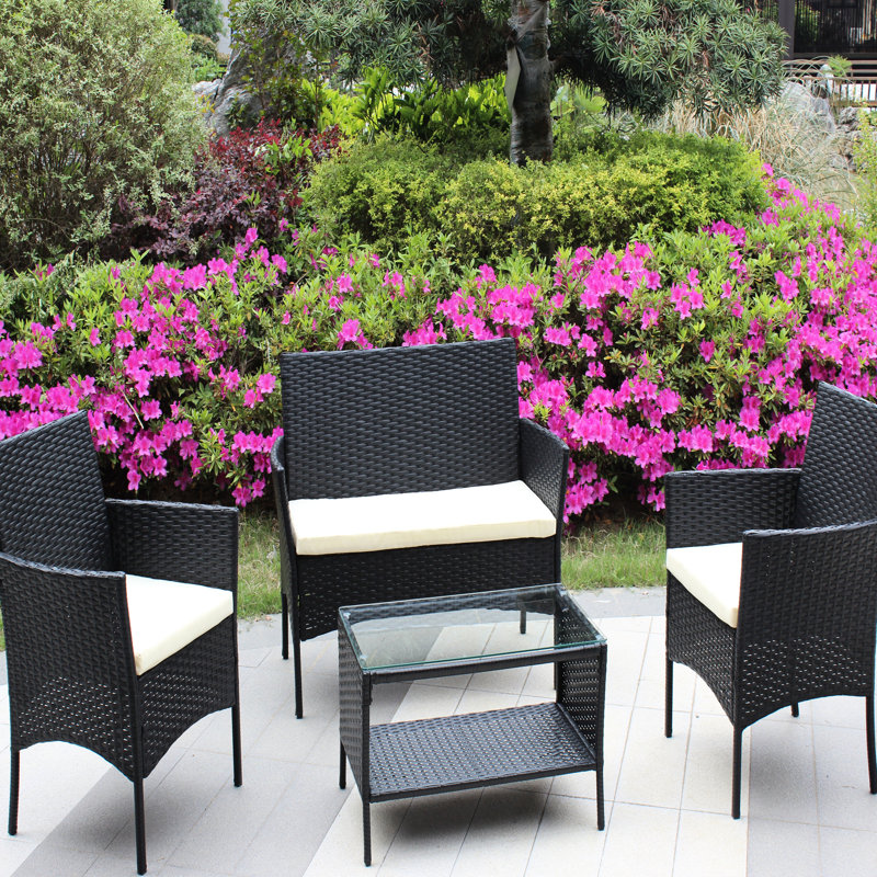 Ensemble de 4 chaises de patio pour l'extérieur