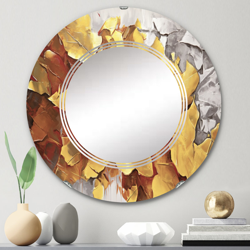 Imalee - Miroir mural moderne rond, 24 po x 24 po