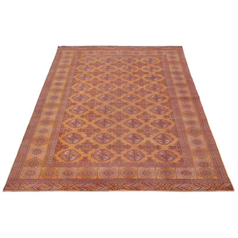 Tapis rectangulaire unique en laine 6 pi 7 po x 9 pi 5 po Abianna