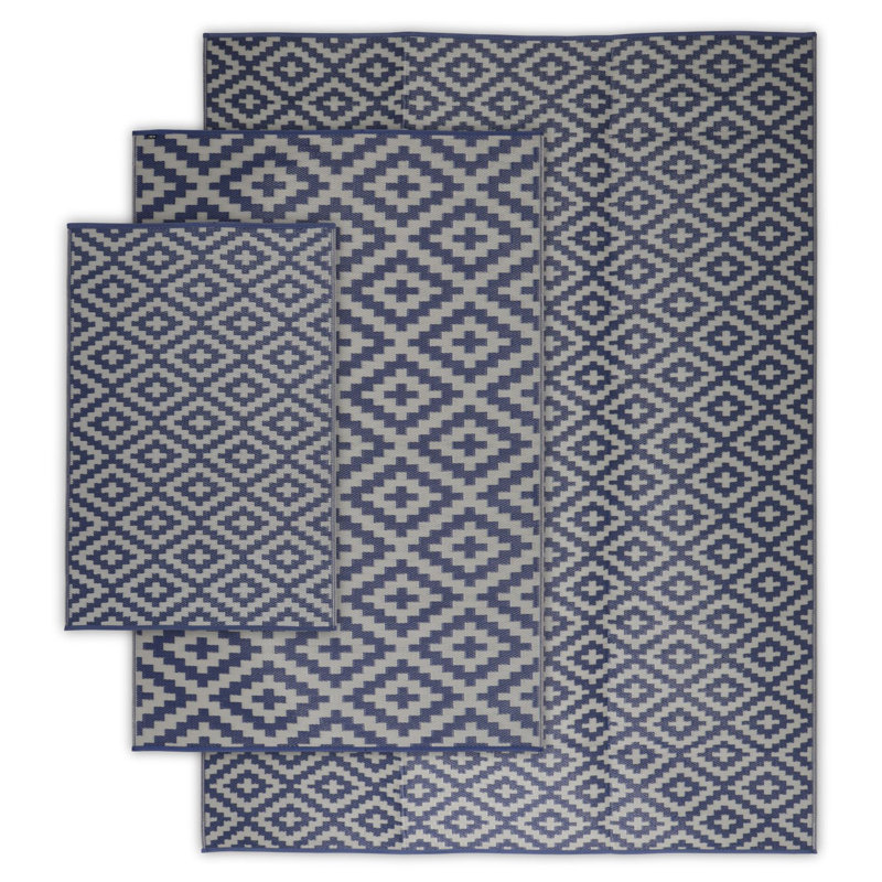 Geometric Hand Woven 120cm X 180cm Indoor / Outdoor Area Rug