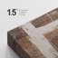 Style Mid-Century brun foncé, formes abstraites neutres, grand cadre rustique, décor minimaliste M24-101791546-101791542