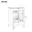 Meuble-lavabo de 20,3 po avec lavabo, tiroir fonctionnel, tablette de porte, porte à fermeture en douceur-411647317