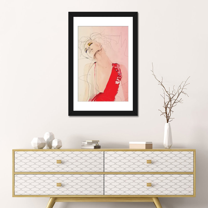 « atmospher », impression sur toile, H 24 po x l 16 po x P 1 po, Papier avec cadre noir, Blanc