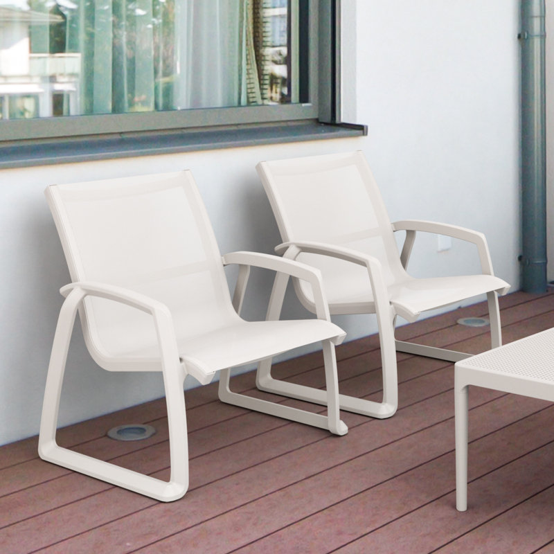 Chaise de patio Farrah, Blanc