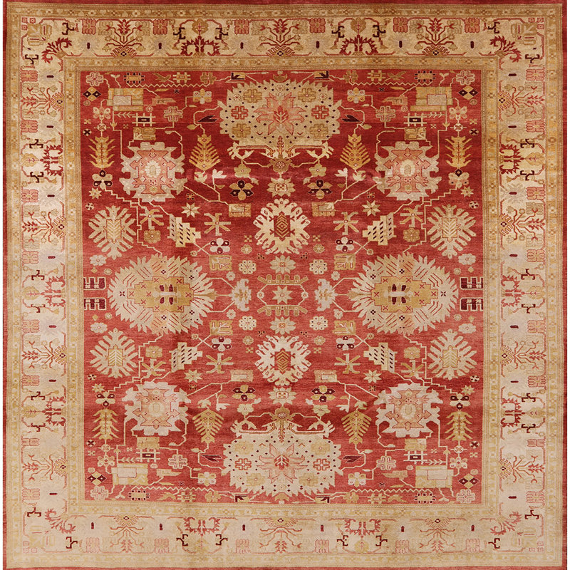 Karekin Oriental Indoor Rug, Square 4'