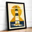 Lighthouse at Sunrise Coastal - Framed Print-938156076-938156079