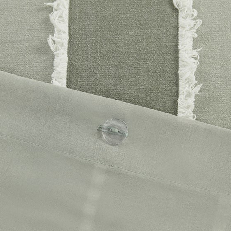 Ensemble de literie 3 pièces très grand / très grand avec housse de couette 100% coton rayé