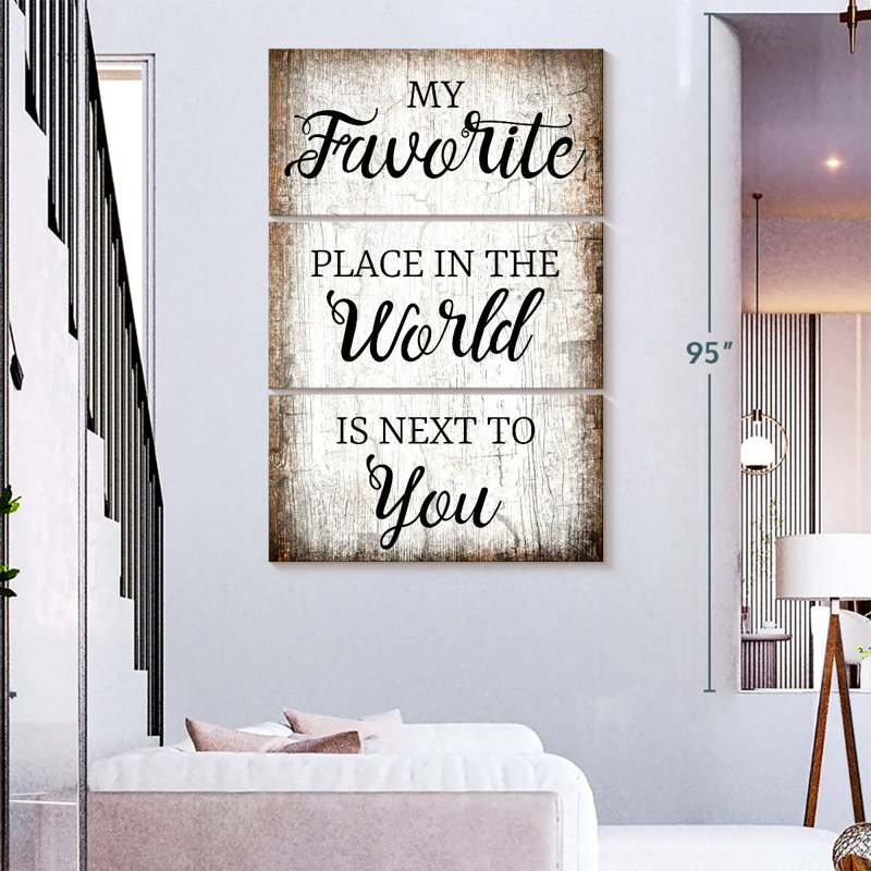 Plaque murale Kema My Favorite Place Couples, H 74 po x l 48 po