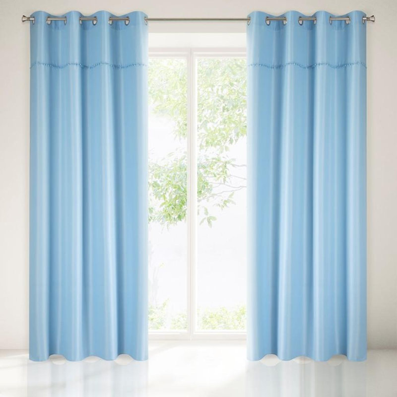 Blackout Curtain Single Panel, Blue