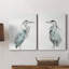 Blue Heron I - Ensemble de 2 reproductions sur toiles tendues-1547463004