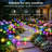 New Upgraded Solar Swaying Light, 2x Brighter 32led Starburst Solar Outdoor Lights, More Realistic Firefly Solar Decorative Lights With 2 Modes, 7 Color Changing Solar Garden Decorative Lights For Christmas Yard Patio Pathway