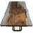 Walnut Metal Base Dining Table-950566831