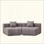 Canapé modulaire courbé Chenille-384162961