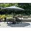 Parasol de marché 132 po gris avec comptoir à manivelle inclus-126410837-99526008
