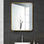 Flat Aluminum Framed Rectangle Wall Accent Mirror-422856313-422856315