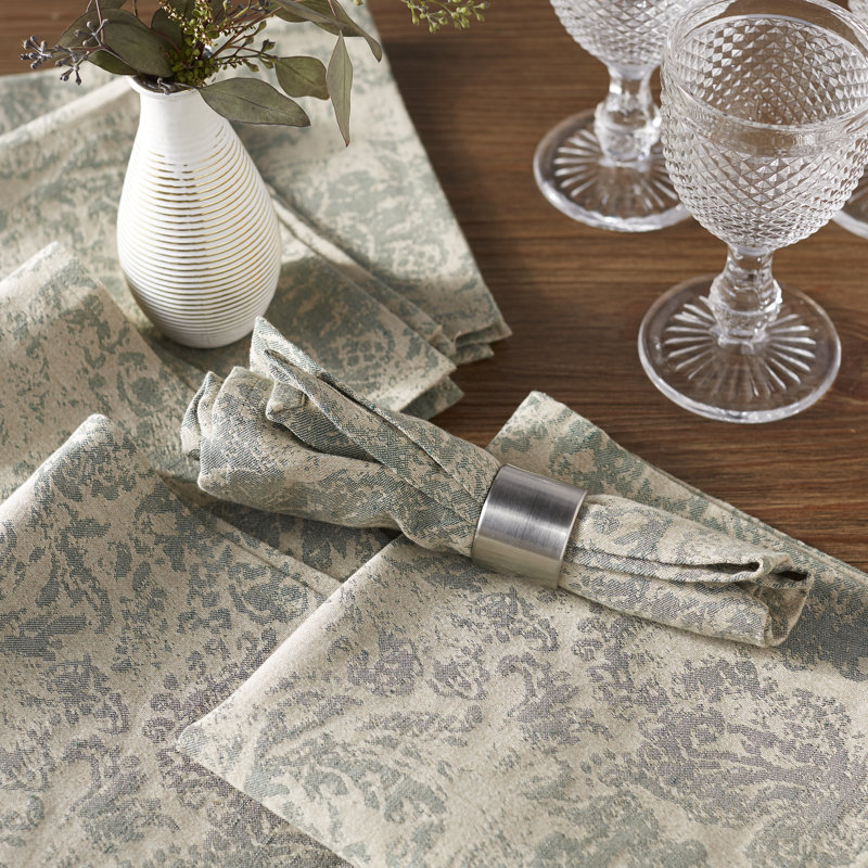 Aadison Floral Table Runner, 72" L x 13" D, Crimson/Khaki