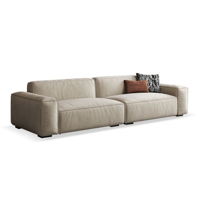 Canapé modulaire beige en polyester, H 28,74 po x l 110,24 po x P 38,58 po, 4, Beige