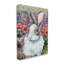 «Rabbit Flower Meadow Nature» par Sara G. Designs - peinture sur toile tendue-658687565