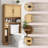 Over The Toilet Rattan Storage Cabinet