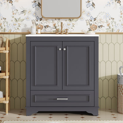 Meuble-lavabo 30 po avec lavabo en céramique