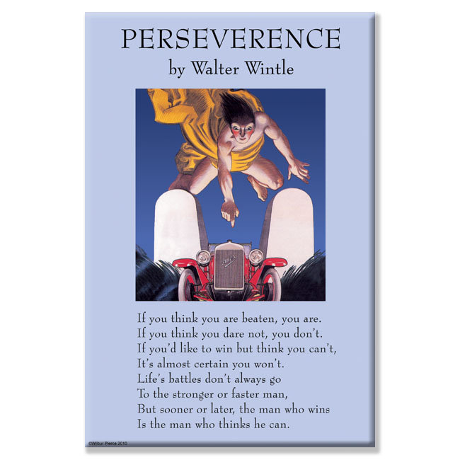 « si vous pensez que vous êtes beaten », affiche rétro sur toile tendue, 20" x 30"