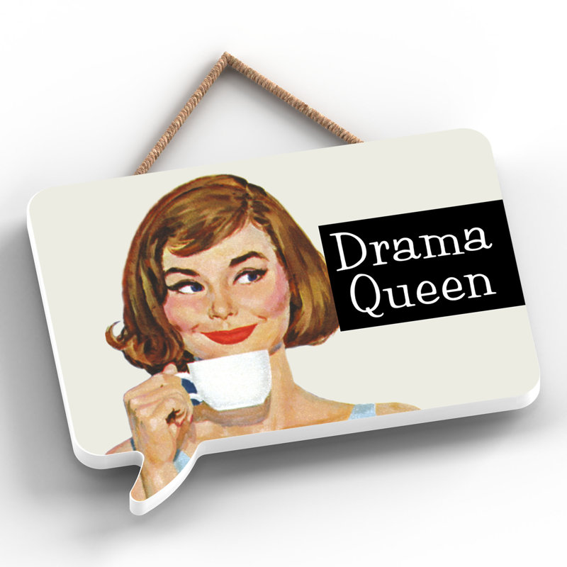 Pinup Drama Queen - Print on MDF
