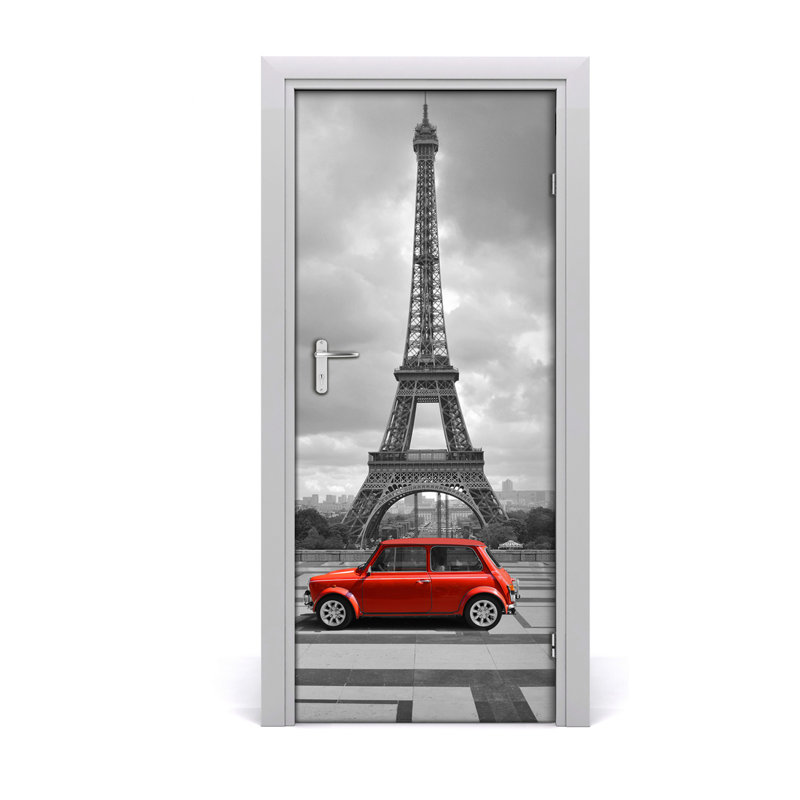 Self Car Eiffel Tower Door Decal