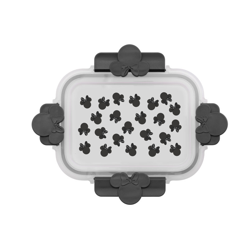 Contenants de nourriture Disney Mickey & Minnie - Noir, Noir/transparent