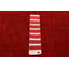 Tapis rouge nouvel âge en laine 4 pi x 5 pi 10 po One-of-a-Kind